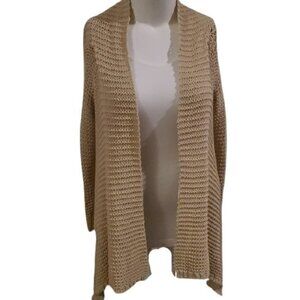 [Love Token] Black Striped Open Cardigan - Size S